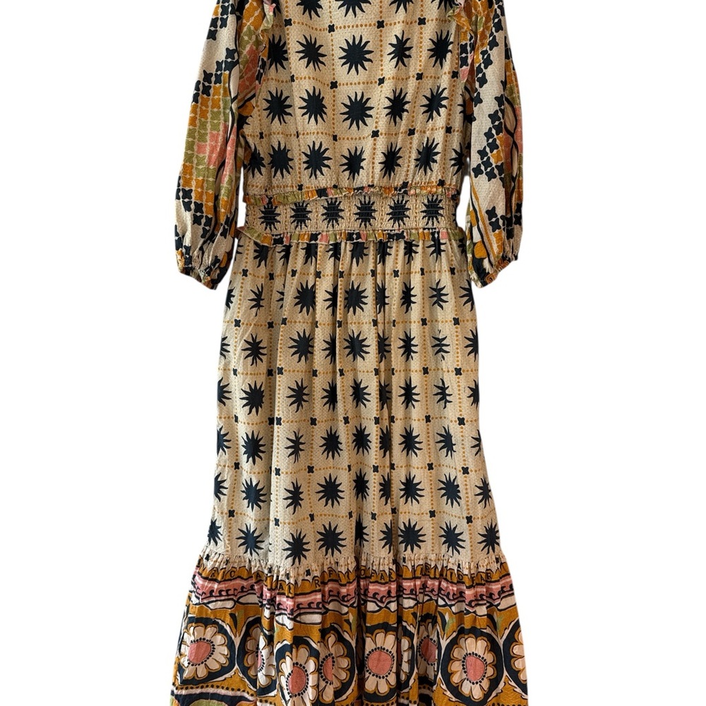 LIKE NEW Farm Rio Tropical Sunshine V-Neck Maxi Dress - Picture 2 of 8